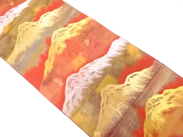 JAPANESE FUKURO OBI / WOVEN MOUNTAINS